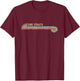 Vintage Retro Line Dire Straits Cassette Stripes Musician T-Shirt - T-Shirt | Maroon