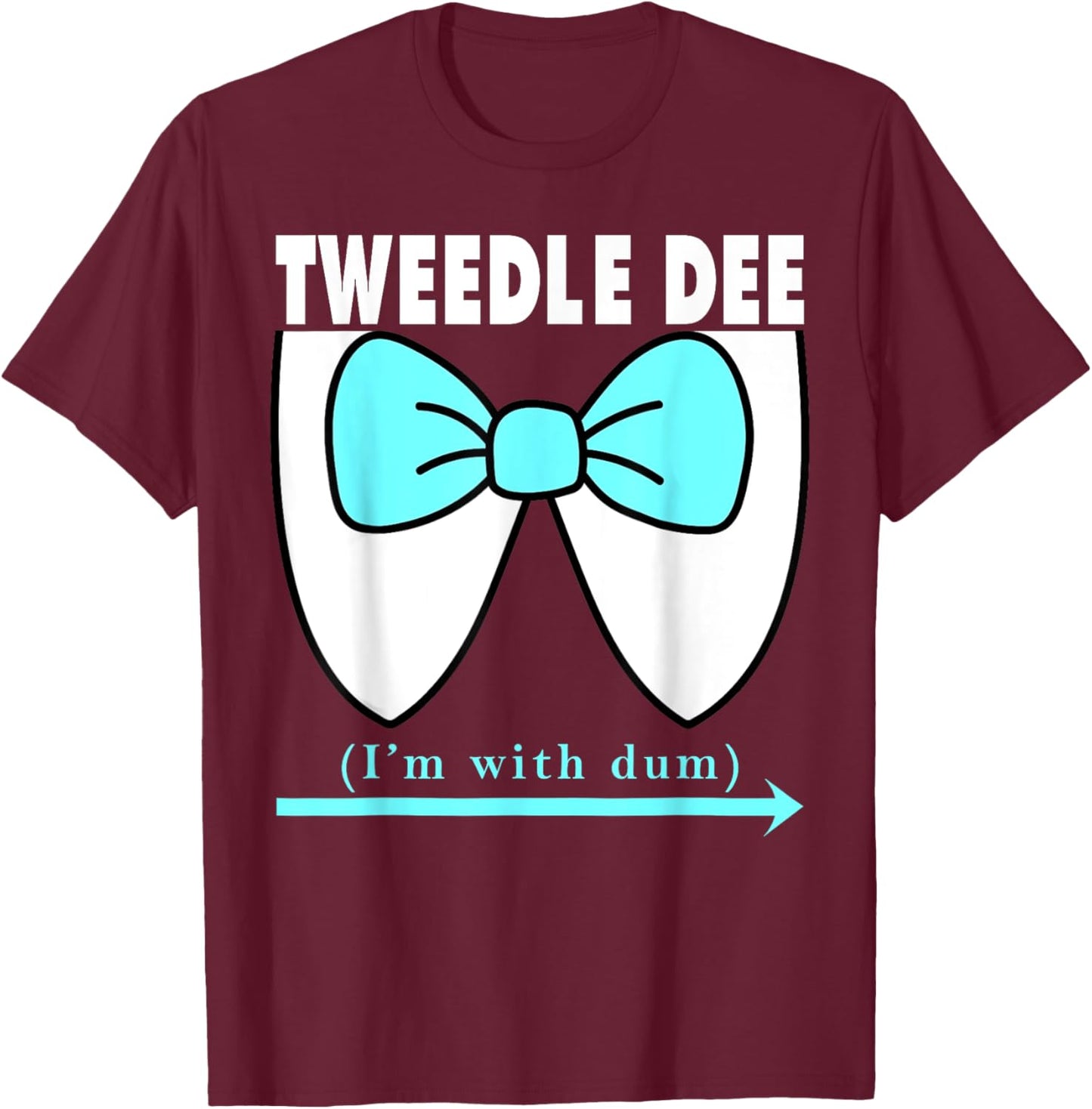 Adult Halloween Black Small Classic Fit Polyester 100% Short Sleeve Pull On 1 Count 0 Pockets Big Blue Bow Tie and Collar T-Shirt - T-Shirt | Maroon