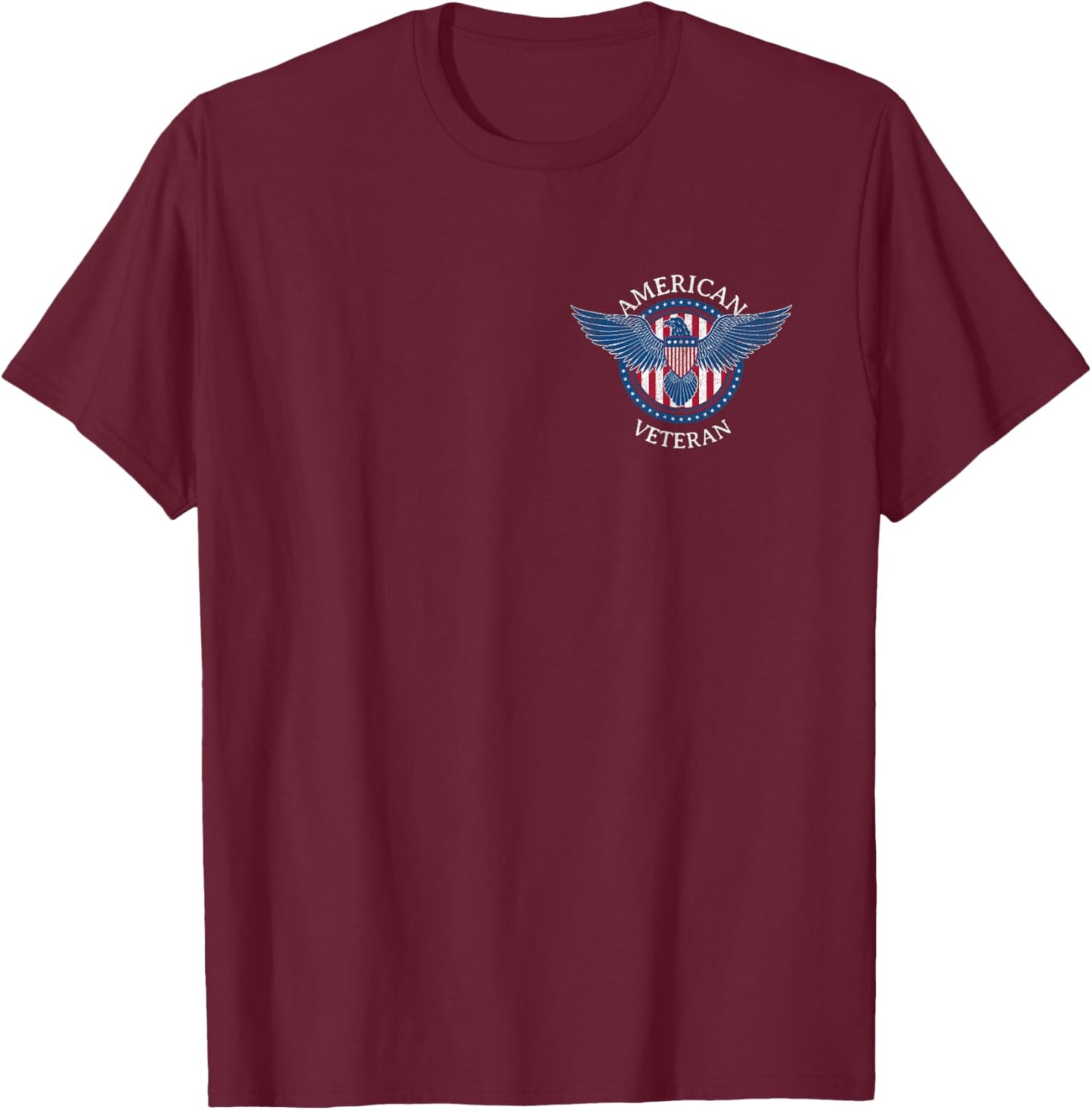 Vétéran américain | Service Militaire américain T-Shirt - T-Shirt | Maroon