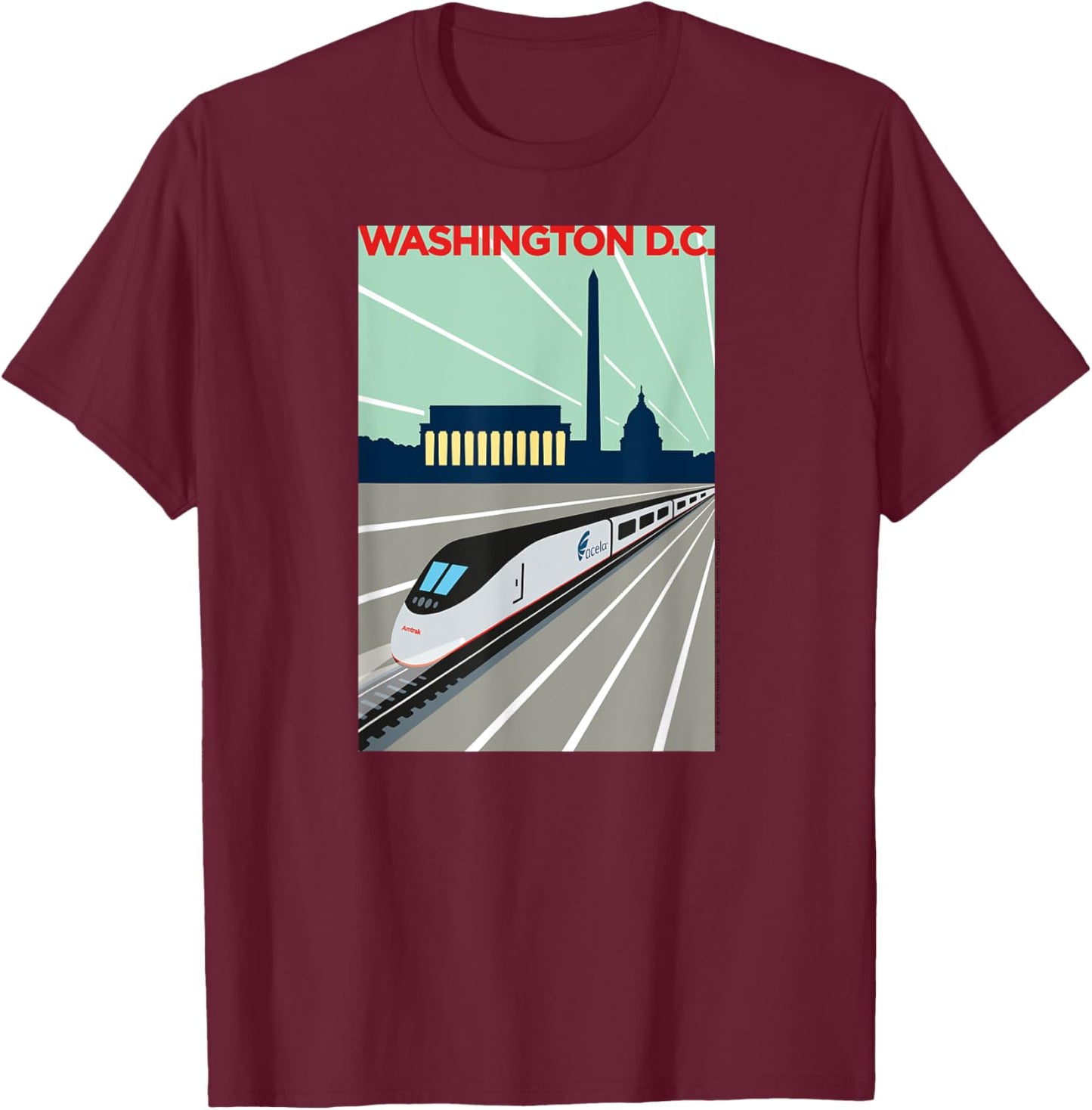 Acela (Washington, DC) T-Shirt - T-Shirt | Maroon
