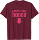 Rodeo Pregnancy Outfit Funny Mom To Be Pregnancy Cowgirl T-Shirt - T-Shirt | Maroon