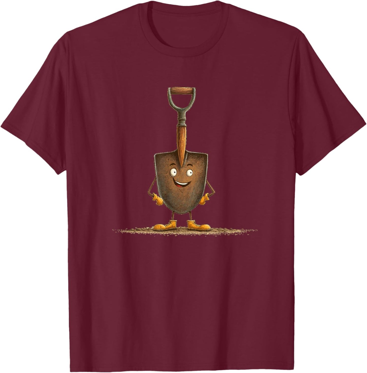 Funny Looking Shovel Costume for Boys and Girls T-Shirt - T-Shirt | Maroon