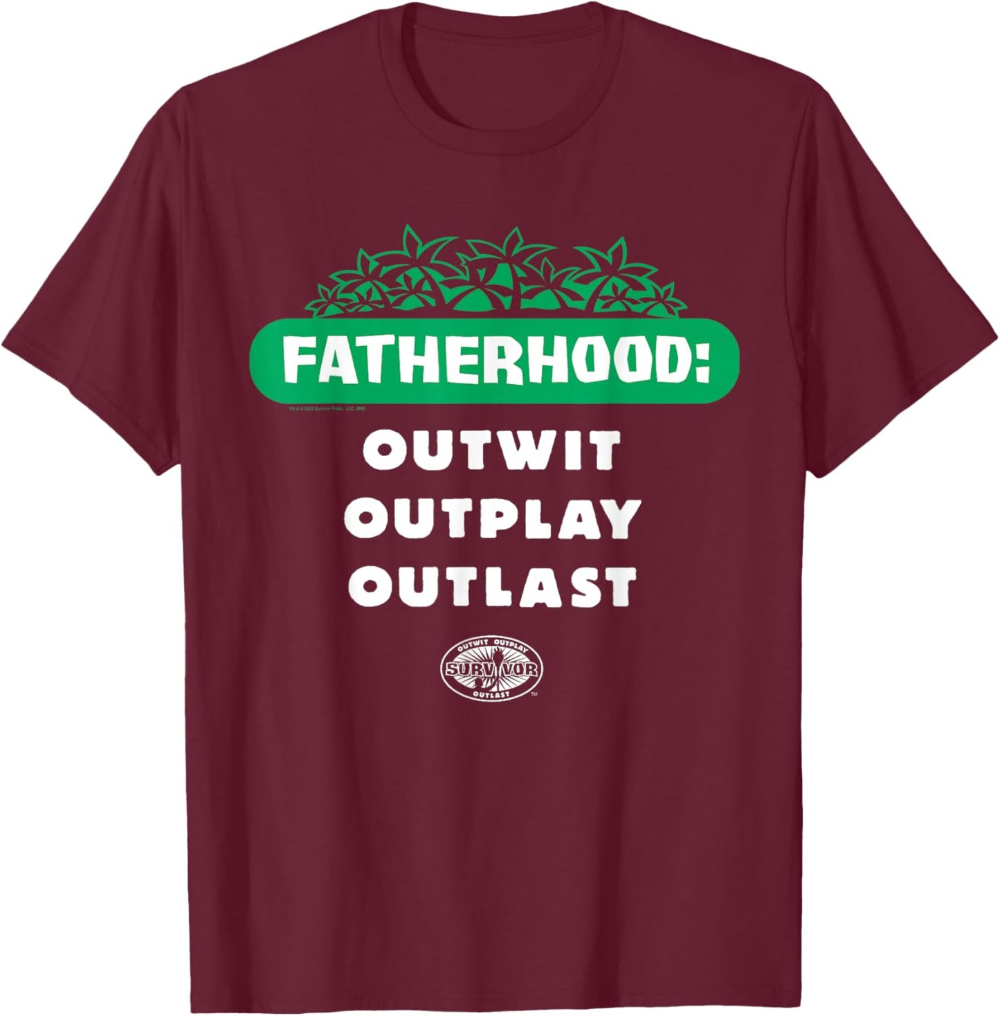 Survivor Fatherhood Father's Day T-Shirt - T-Shirt | Maroon