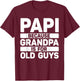 Papi Design For Grandpa From Grandkids Father's Day Papi T-Shirt - T-Shirt | Maroon