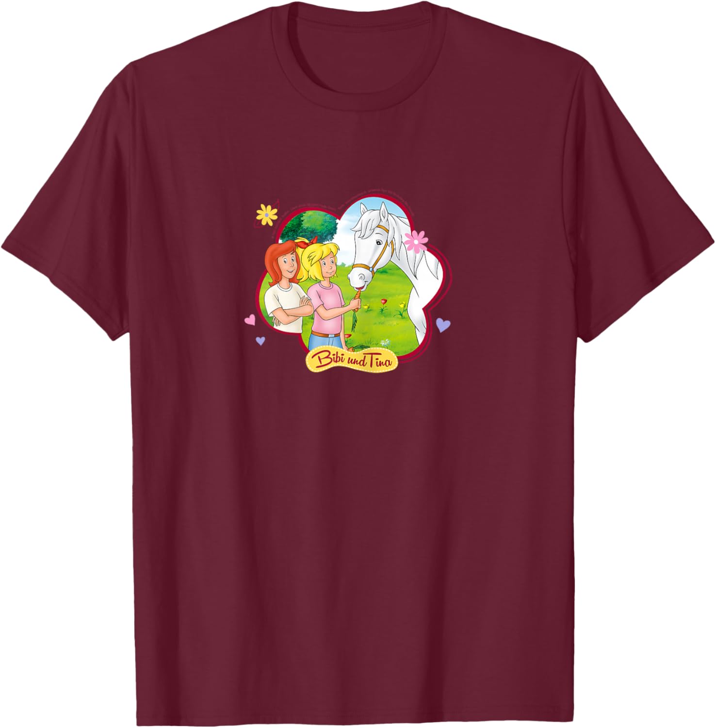 Bibi & Tina - Das Beste Pferd T-Shirt - T-Shirt | Maroon