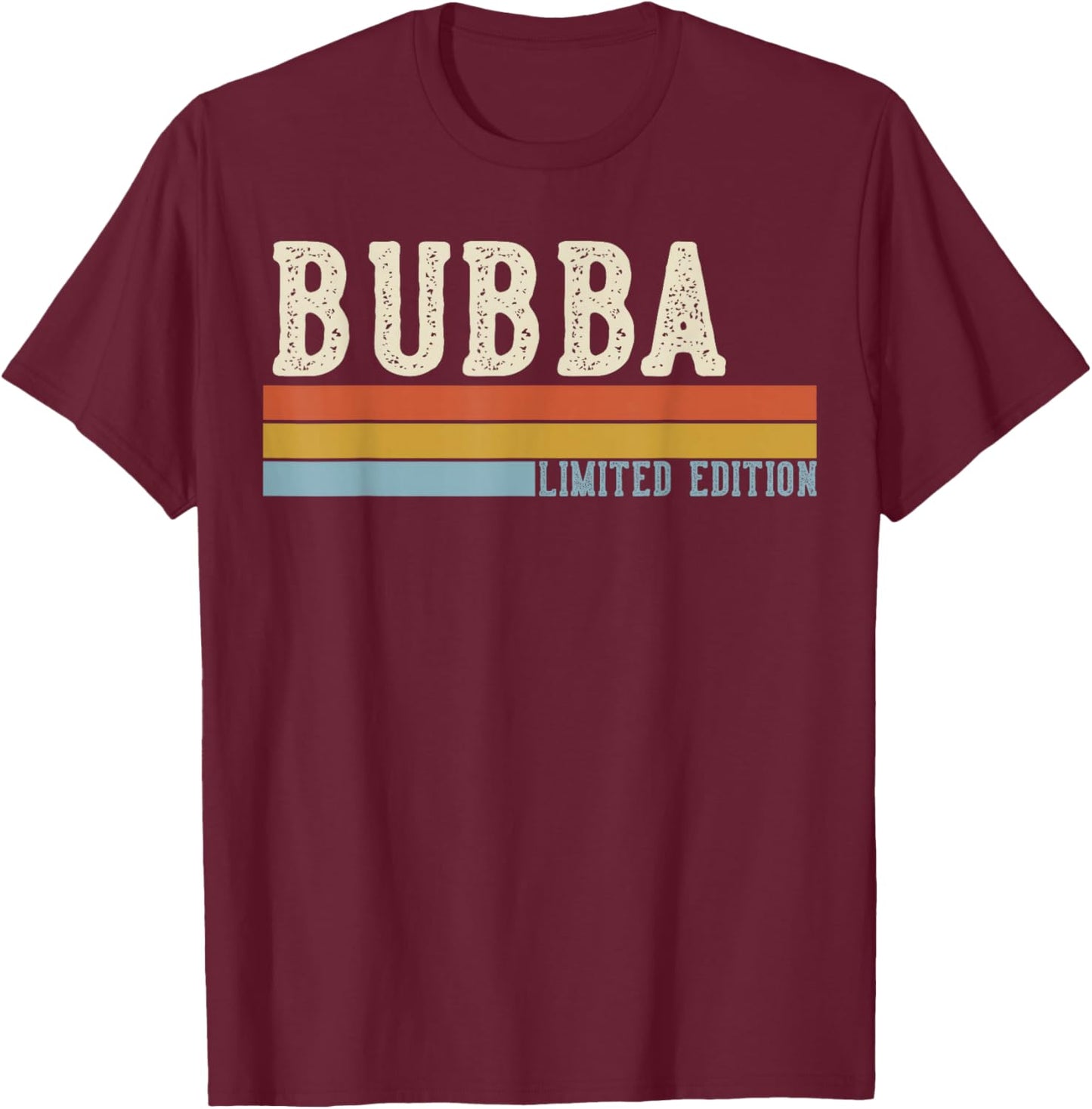 Bubba Vintage Grandpa Retro Fathers Day T-Shirt - T-Shirt | Maroon