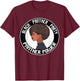 Black History Panther Party Power Logo Afro Hair 1966 T-Shirt - T-Shirt | Maroon