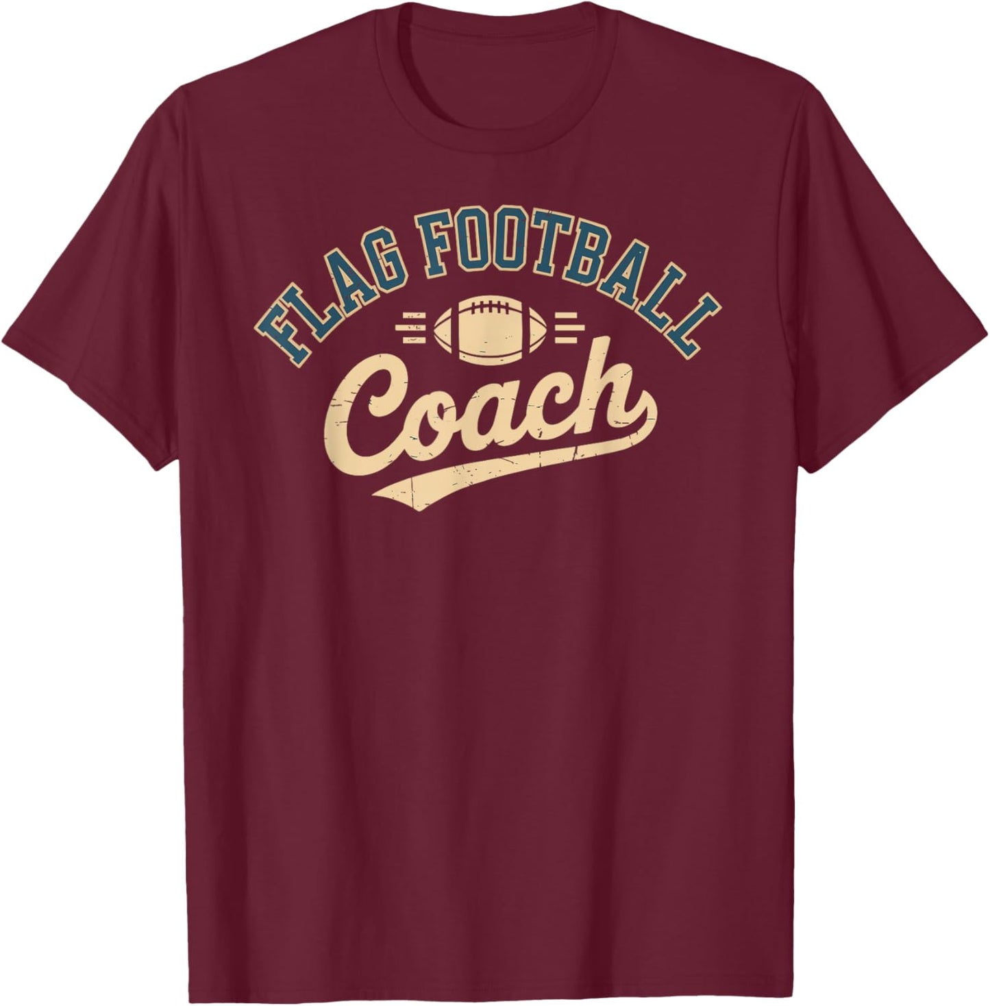 Flag Football Coach T-Shirt - T-Shirt | Maroon