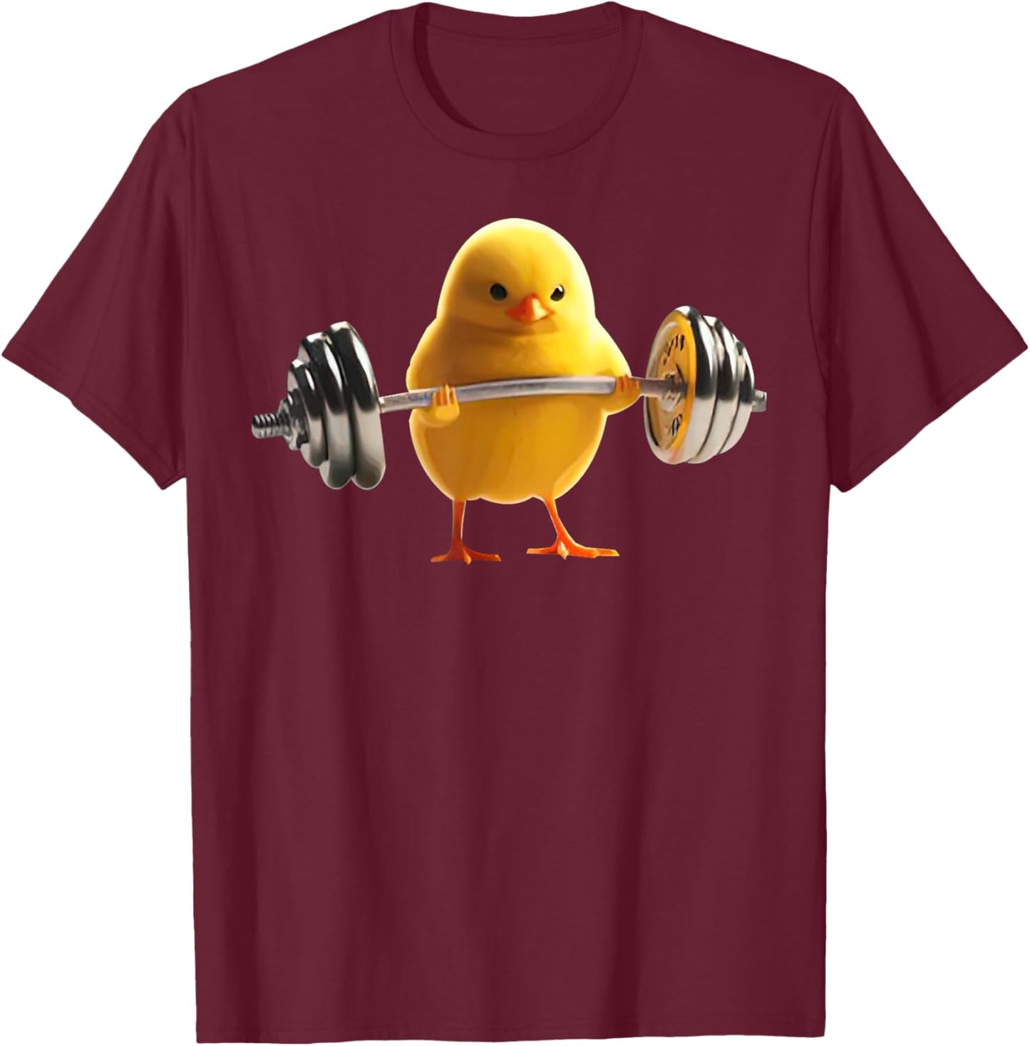 Weightlifting Chick Gym Bodybuilding Workout Fitness T-Shirt - T-Shirt | Maroon