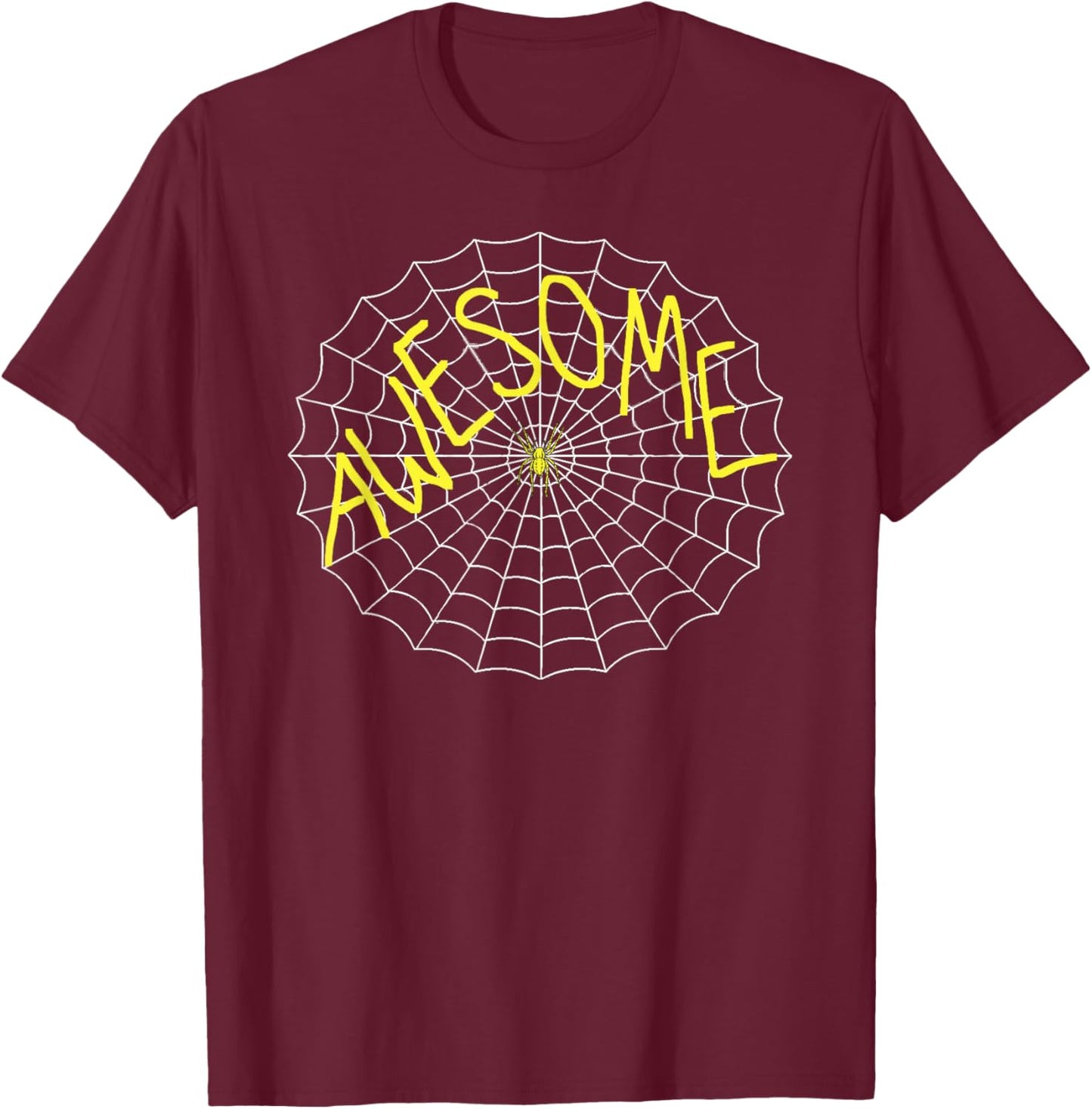 Charlotte's Awesome Spider Web T-Shirt - T-Shirt | Maroon