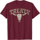 Vintage Treaty Classic 70s 80s 90s Gifts Women Kids T-Shirt - T-Shirt | Maroon
