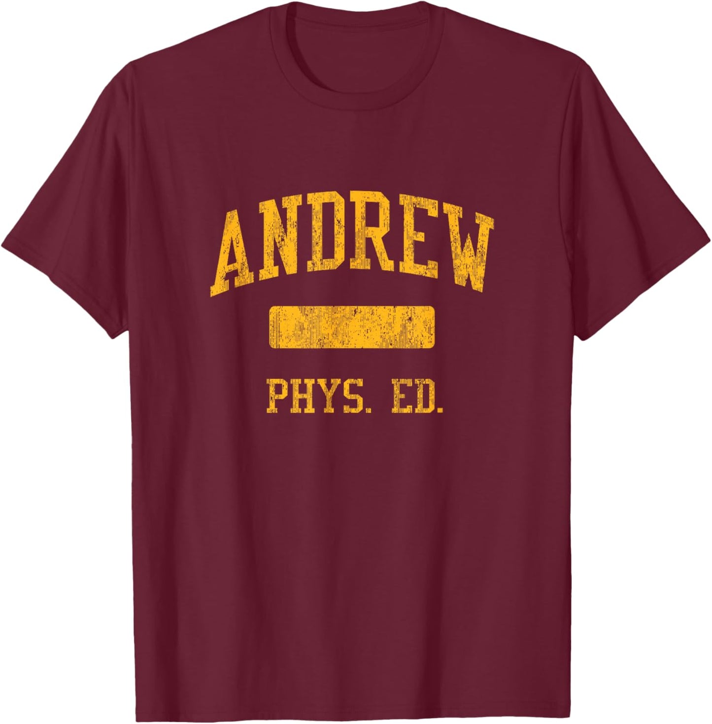 Andrew High School HS Orland Hills IL PHYS Ed T-Shirt - T-Shirt | Maroon