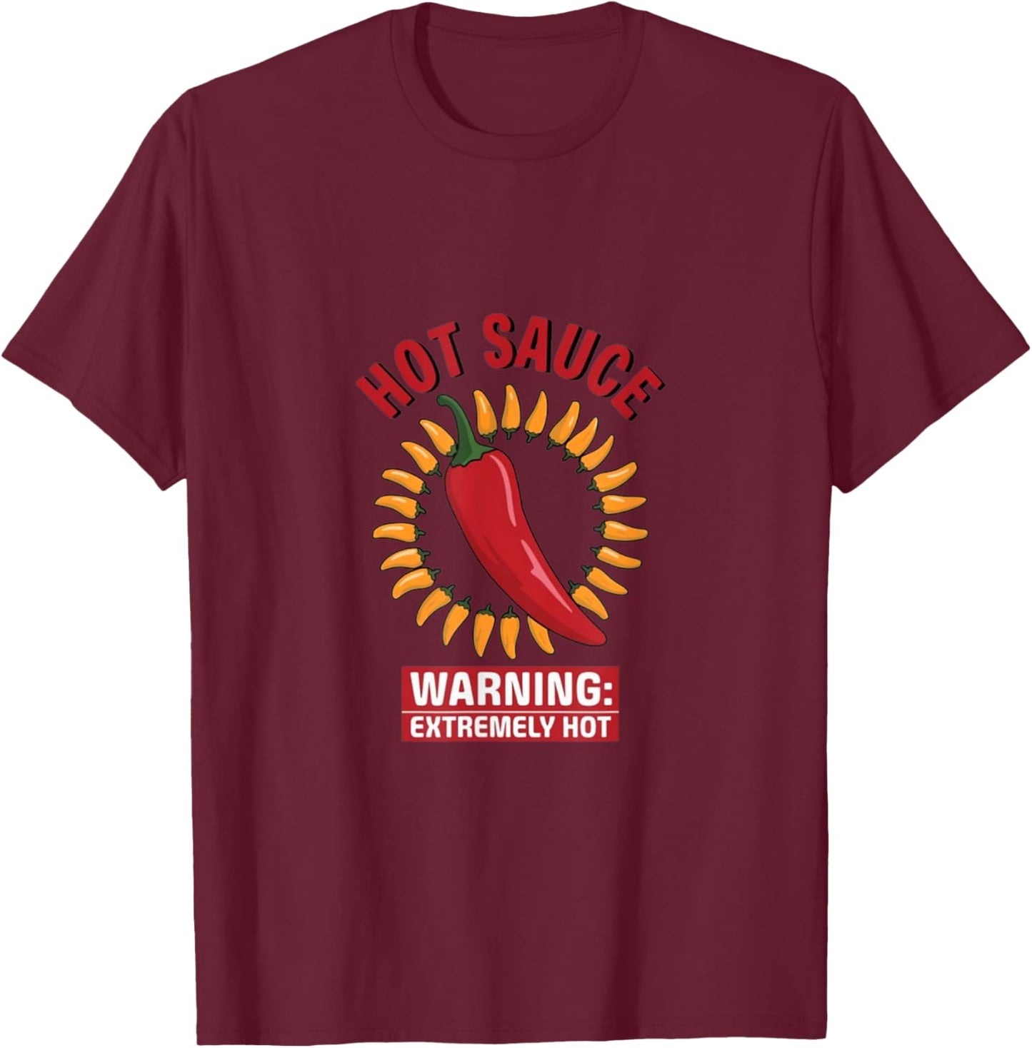 Hot Sauce Packet Group Costume T-Shirt - T-Shirt | Maroon