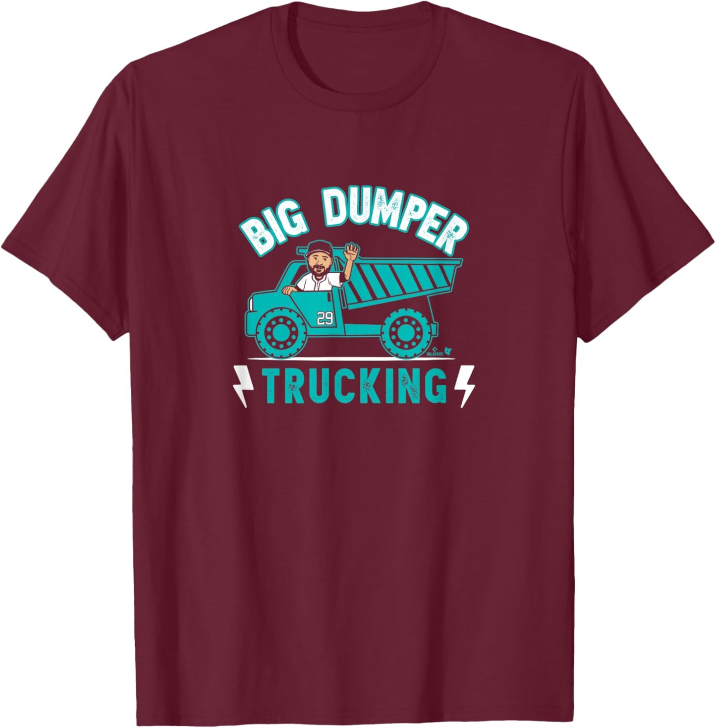 Cal Raleigh - Big Dumper Trucking - Seattle Baseball T-Shirt - T-Shirt | Maroon
