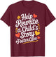 Foster Care Design For Foster Parents Foster Mom And Dad T-Shirt - T-Shirt | Maroon