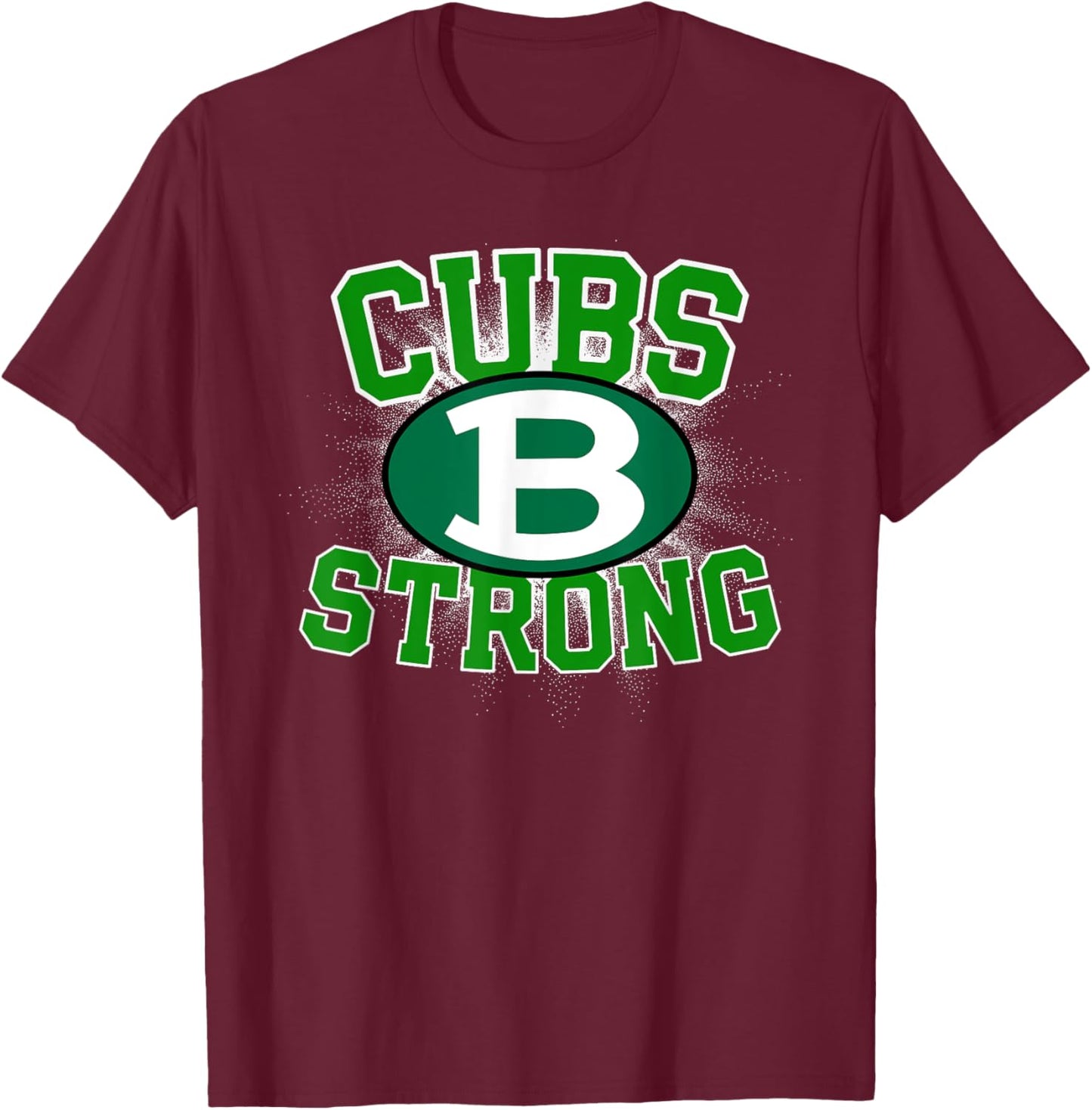 Brenham Cubs Logo Strong Flag HS T-Shirt - T-Shirt | Maroon