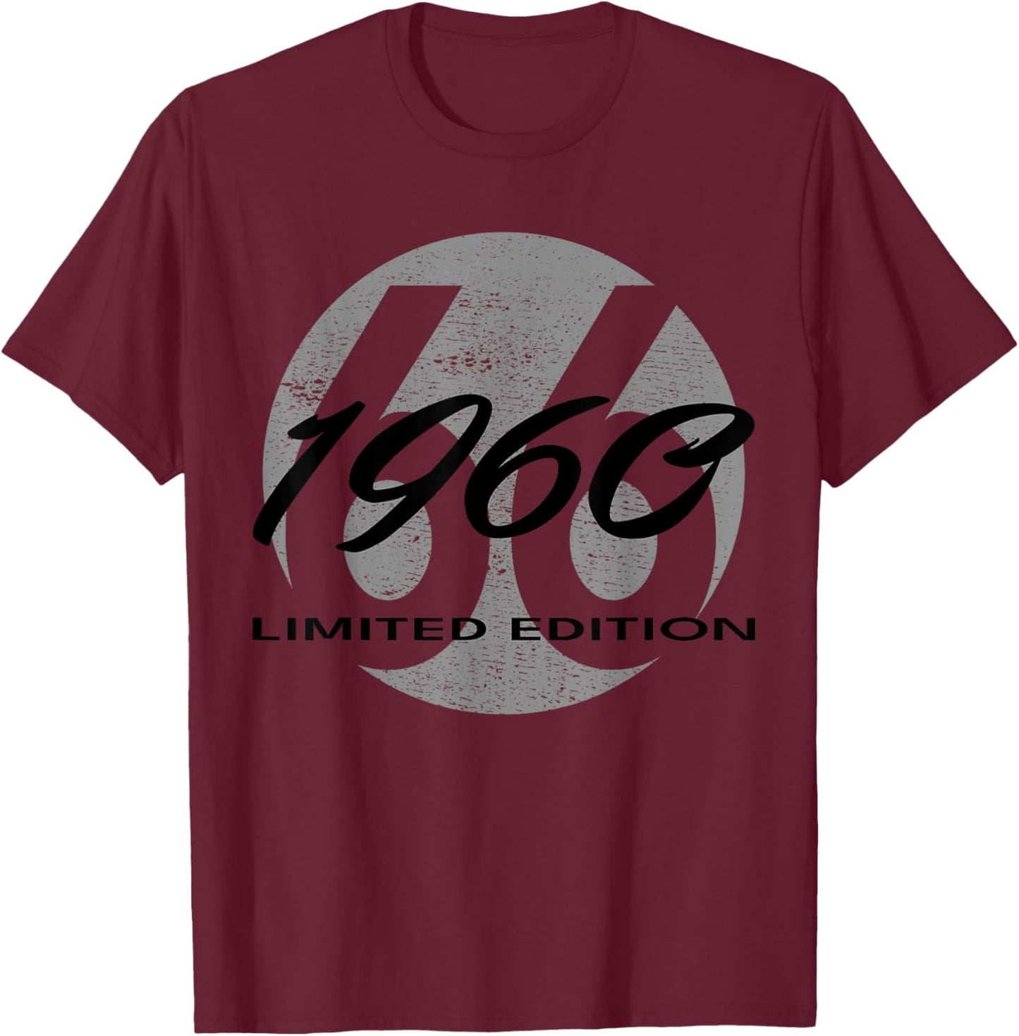 66. Geburtstag Mann Frau 66 Jahre 1960 Lustig Geschenk T-Shirt - T-Shirt | Maroon