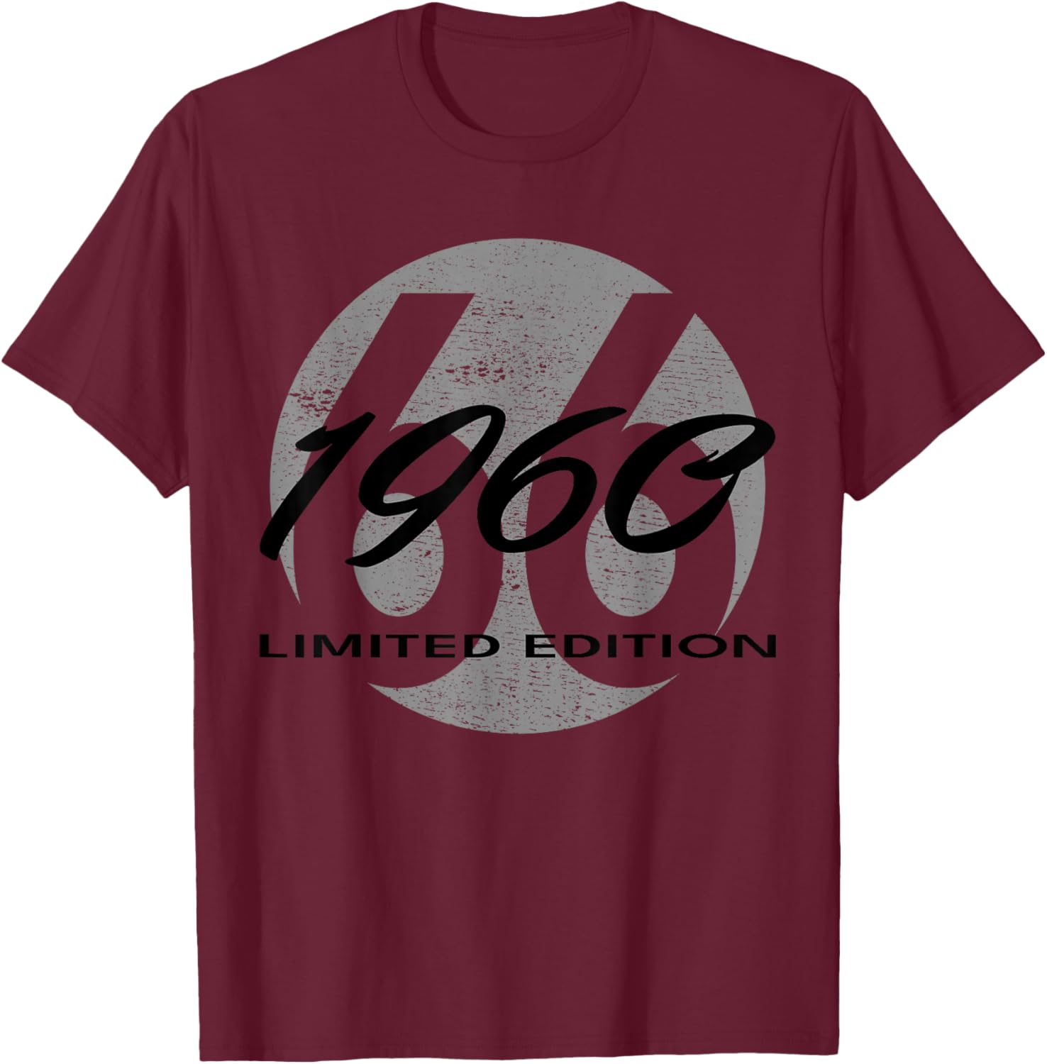 66. Geburtstag Mann Frau 66 Jahre 1960 Lustig Geschenk T-Shirt - T-Shirt | Maroon