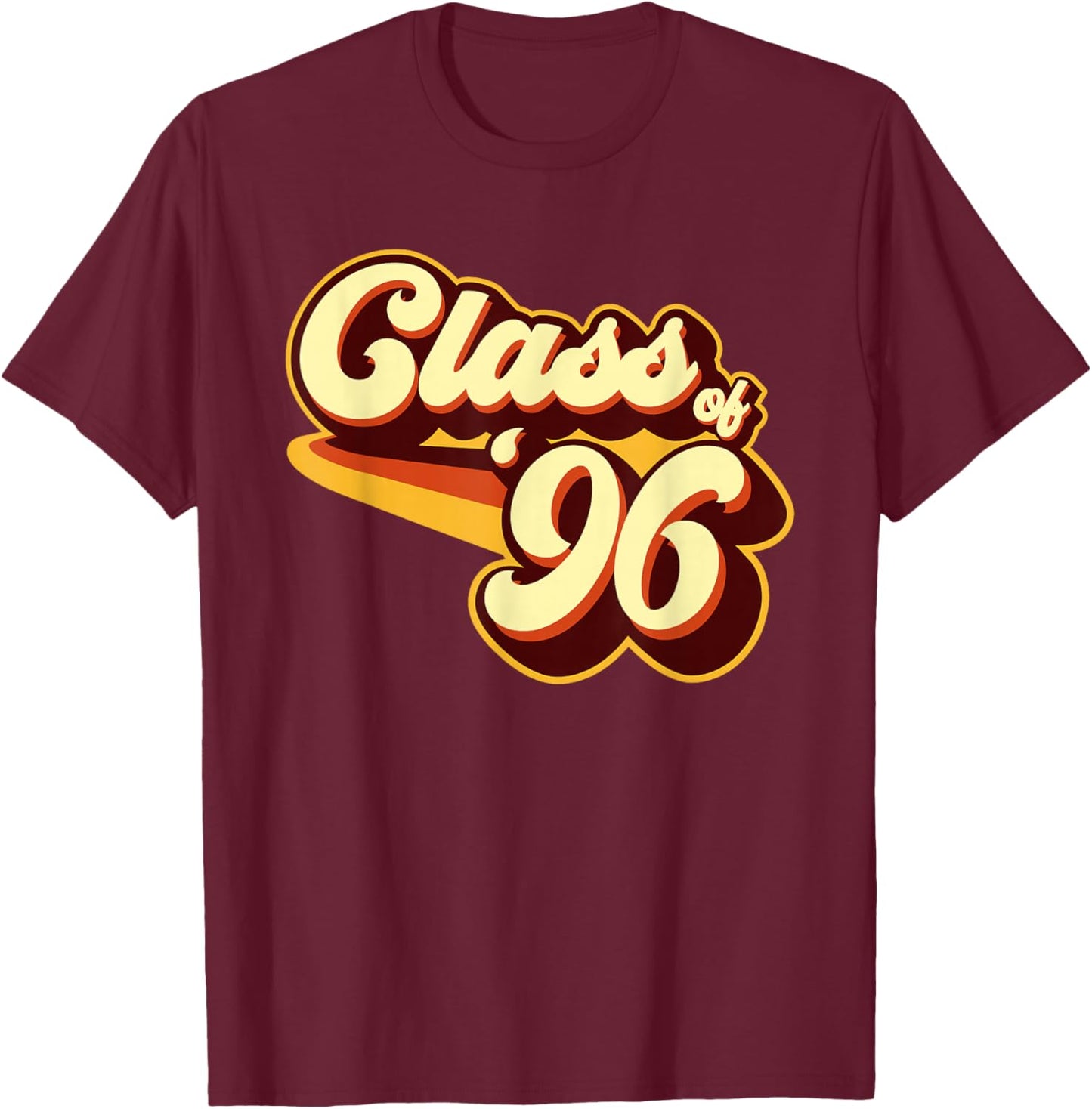 Class of 96 Reunion Retro 1996 T-Shirt - T-Shirt | Maroon