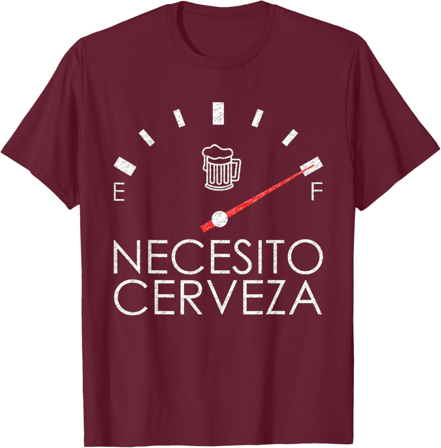 Necesito Cerveza Shirt - Cerveza T-Shirt - T-Shirt | Maroon