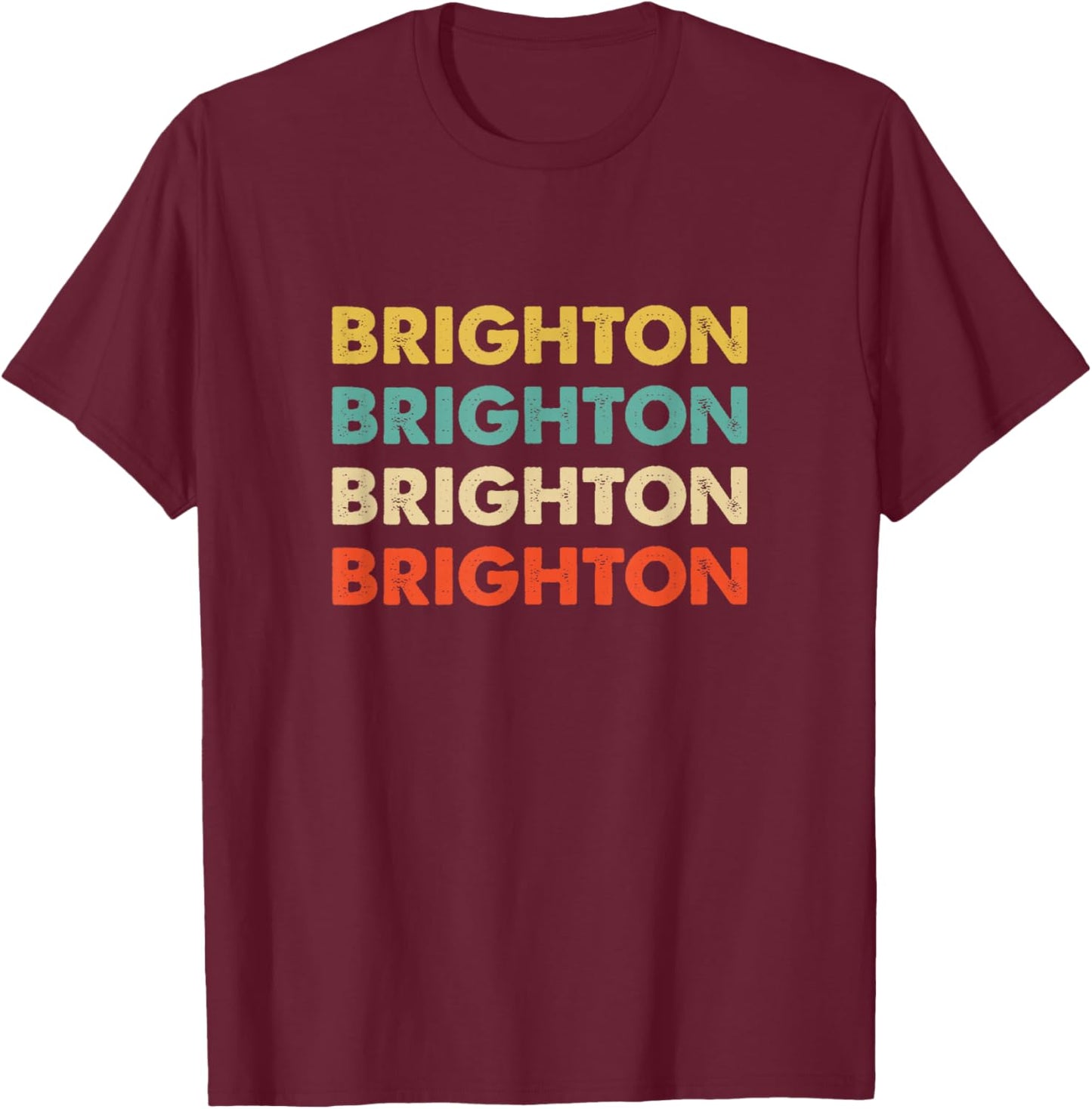 Brighton England T-Shirt - T-Shirt | Maroon