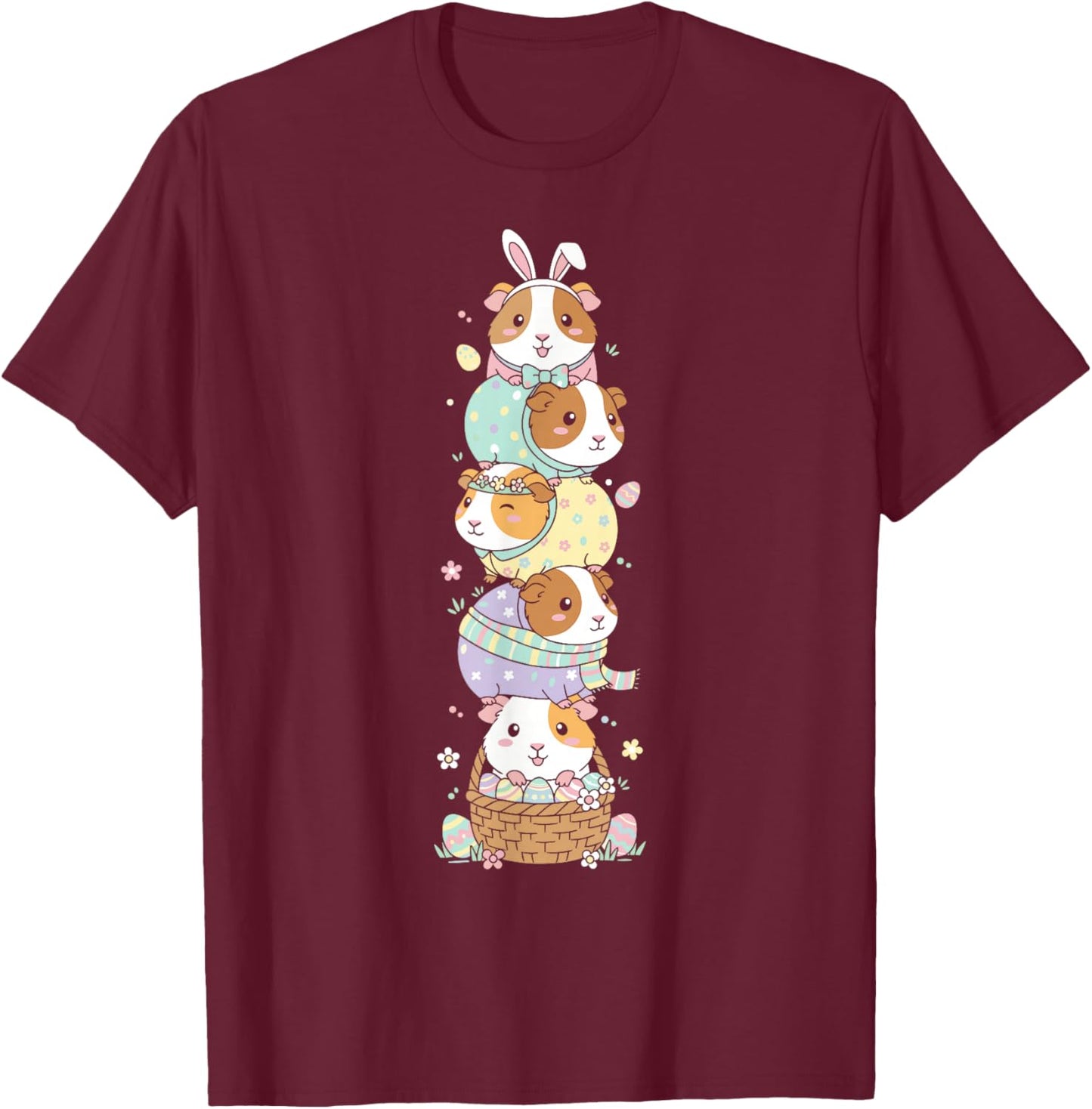 Lustiges Meerschweinchen-Osterei für Kinder, Herren, Damen, Ostern T-Shirt - T-Shirt | Maroon