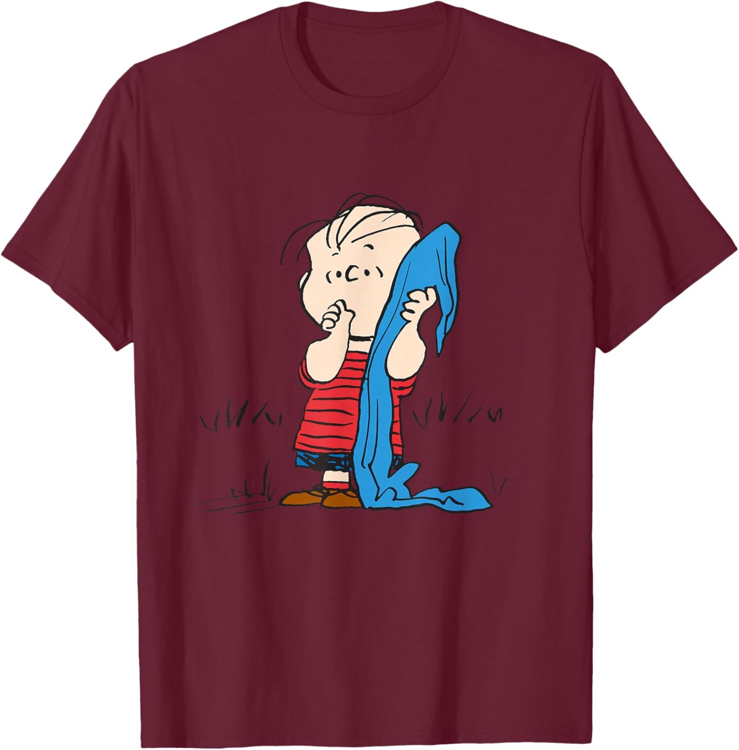 Peanuts Linus Van Pelt T-Shirt - T-Shirt | Maroon
