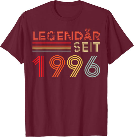 1996 Birthday Man 30th Decoration Funny 30s 30th Birthday T-Shirt - T-Shirt | Maroon