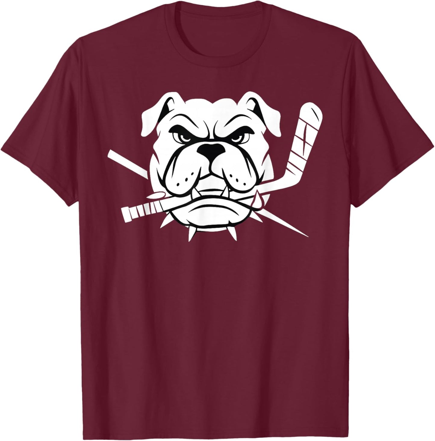 Funny Bulldog Property of Sudbury Bulldogs Pet Dog T-Shirt - T-Shirt | Maroon