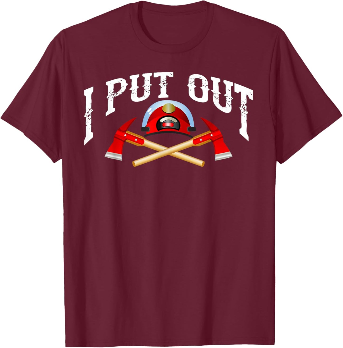 Cool Firefighter Design Women Firemen Firefighter T-Shirt - T-Shirt | Maroon