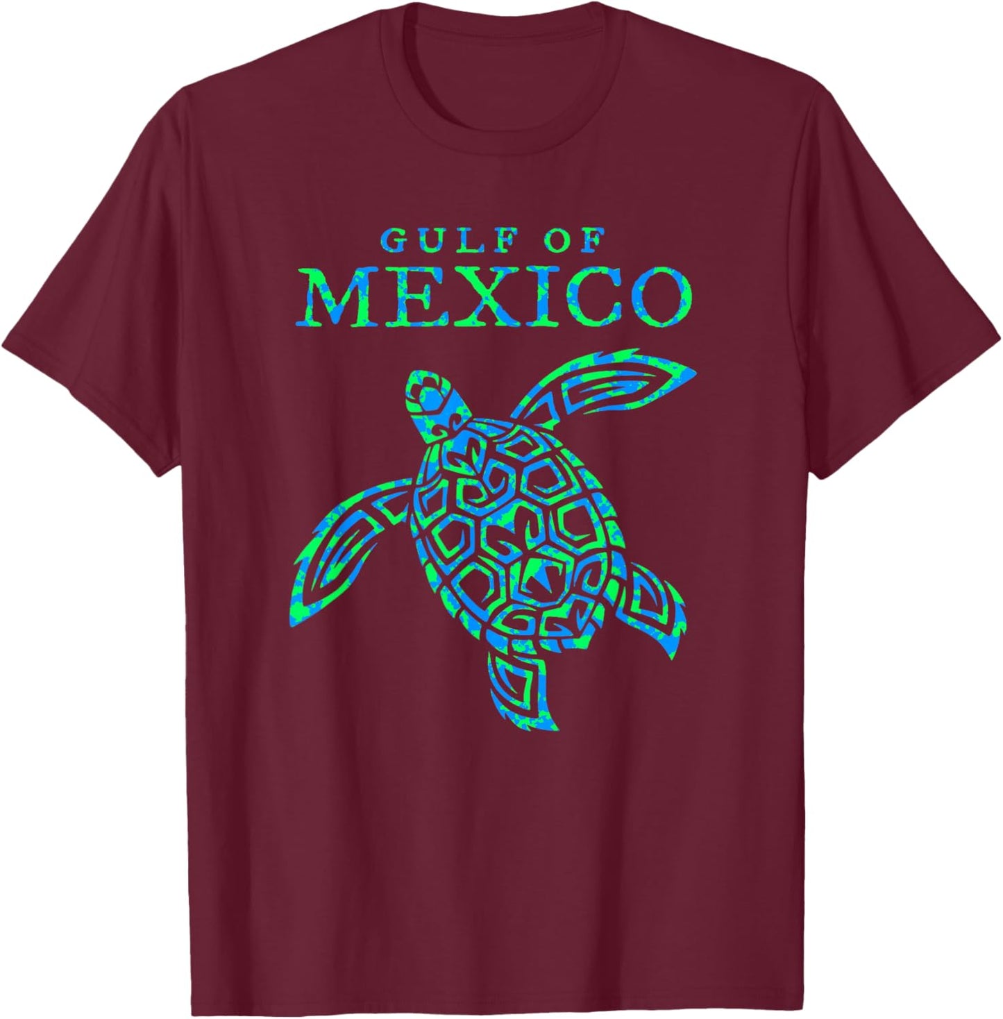 Gulf of Mexico Sea Turtle Vacation Souvenir Boys Girls T-Shirt - T-Shirt | Maroon