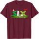 6th Birthday Golf Theme 6 Year Old Kids Sport Party T-Shirt - T-Shirt | Maroon