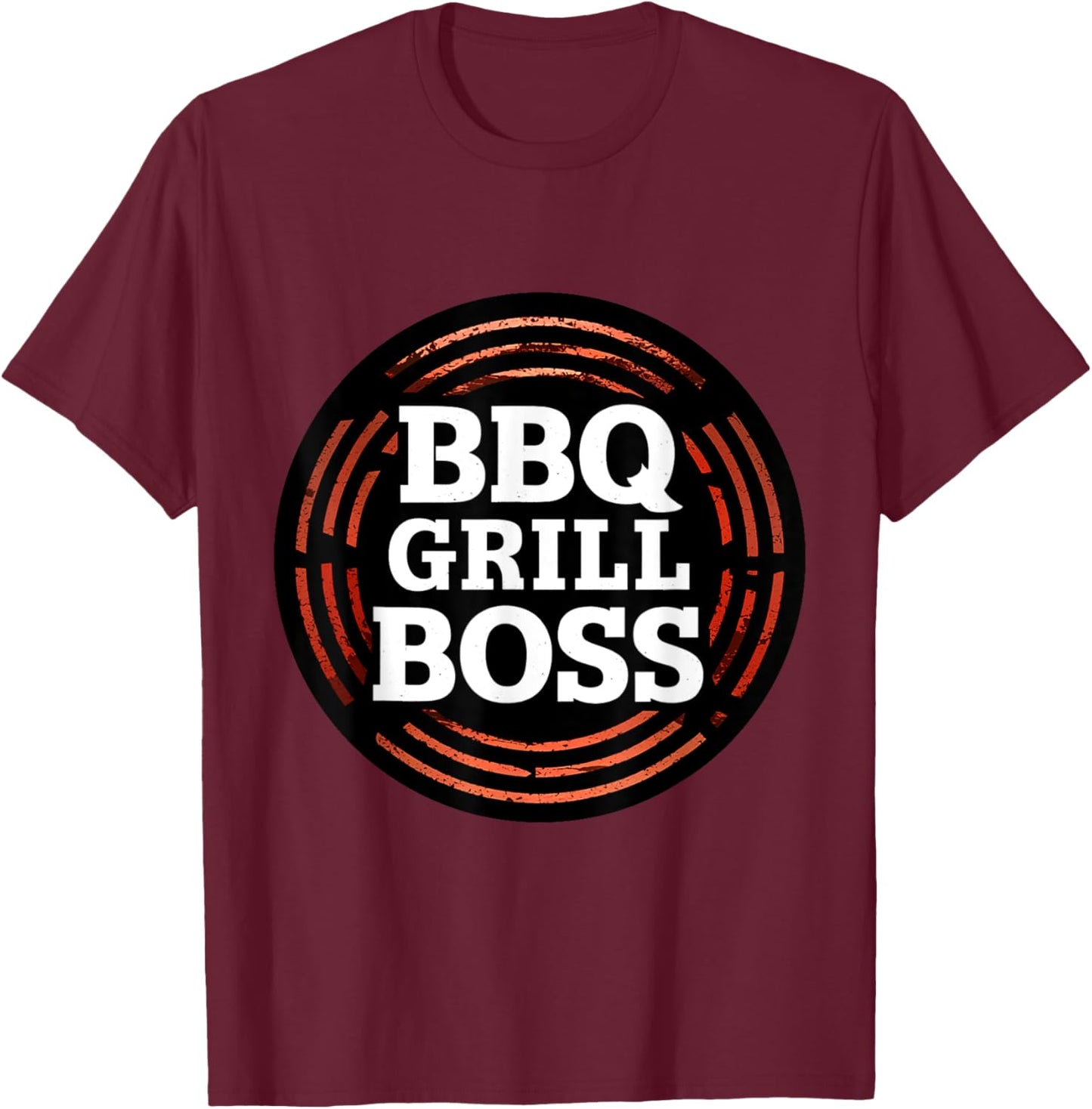 Barbecue BBQ Grill Boss Steak, Smoker, Chicken, Pork T-Shirt - T-Shirt | Maroon