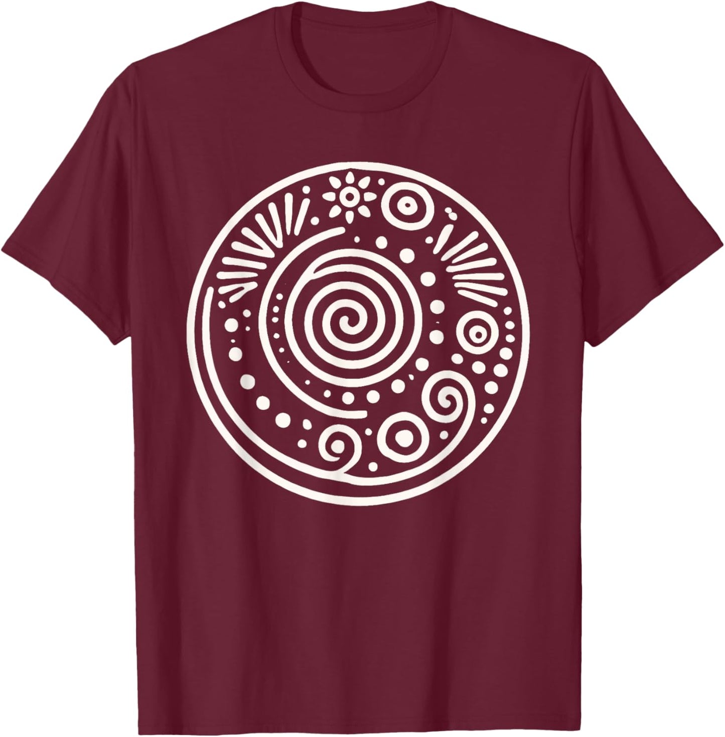 Pachamama Symbol Bolivia Mother Earth Inca Goddess T-Shirt - T-Shirt | Maroon