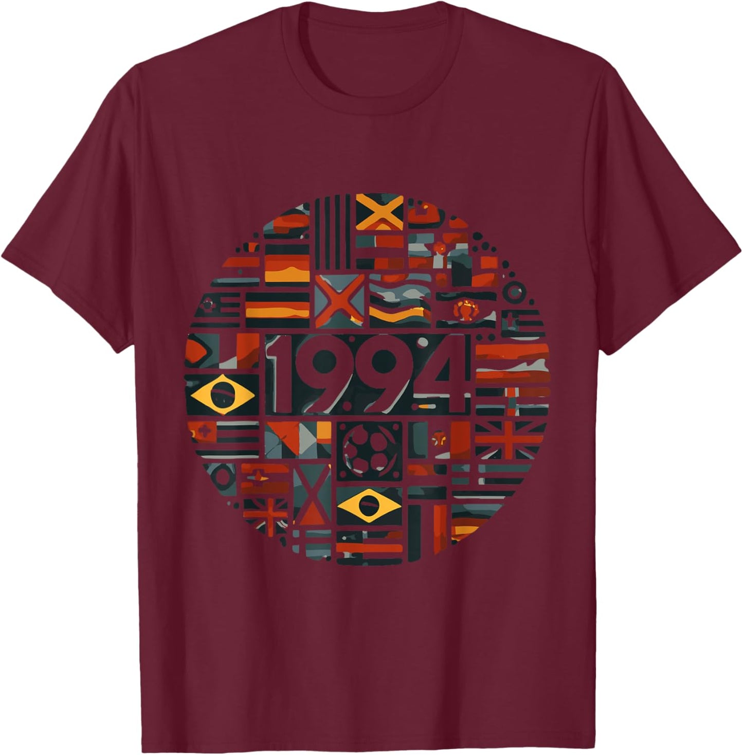 World Cup 1994 International Soccer T-Shirt - T-Shirt | Maroon