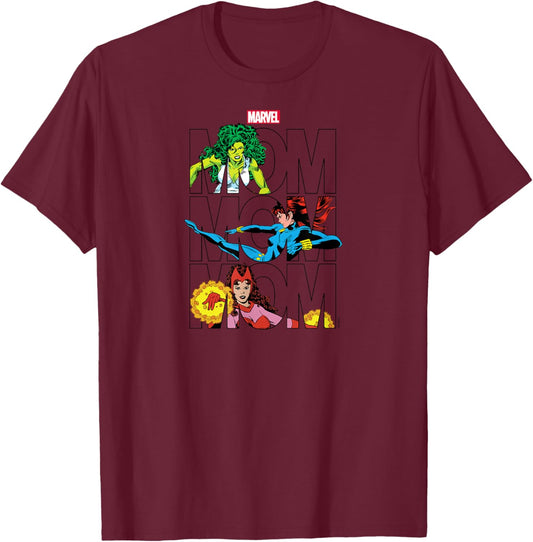 Marvel - Marvel Mom Mother's Day T-Shirt - T-Shirt | Maroon