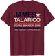 Progressive Texan for Senate 2026 James Talarico T-Shirt - T-Shirt | Maroon