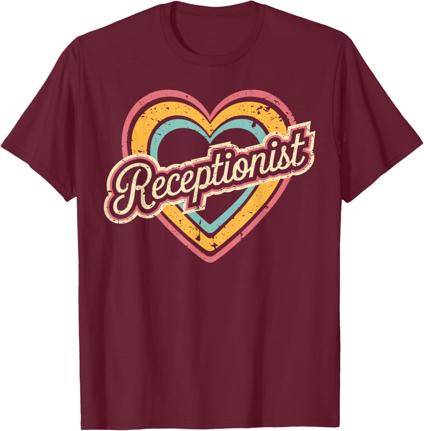 Receptionist T-Shirt - T-Shirt | Maroon