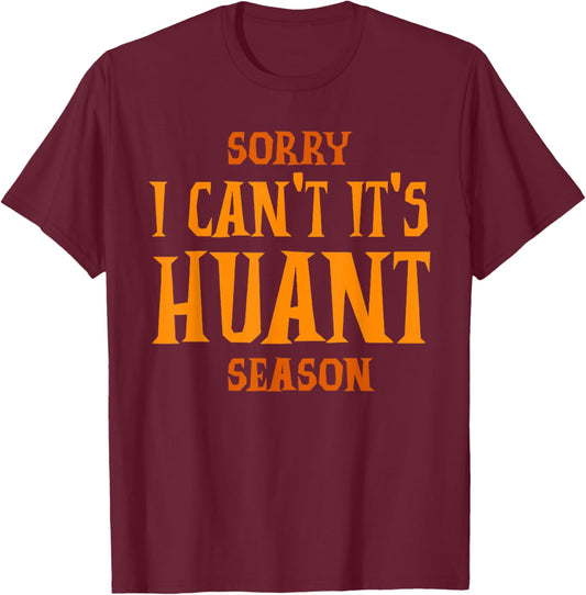 Sorry I Can't It's Haunt Season T-Shirt - T-Shirt | Maroon