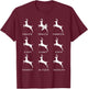 Christmas Dancer Ballet Ballerina Dance Teacher Reindeer T-Shirt - T-Shirt | Maroon