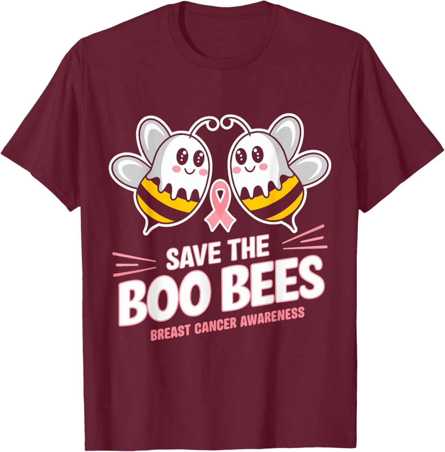 Save The Boobies Breast Cancer Halloween Women T-Shirt - T-Shirt | Maroon