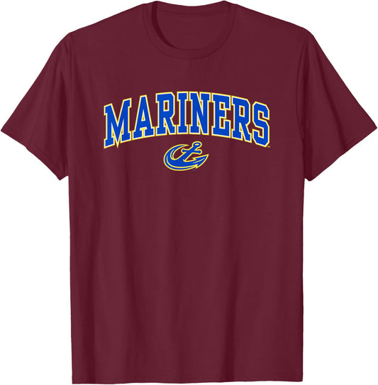 Maine Maritime Mariners Arch Over Officially Licensed T-Shirt - T-Shirt | Maroon