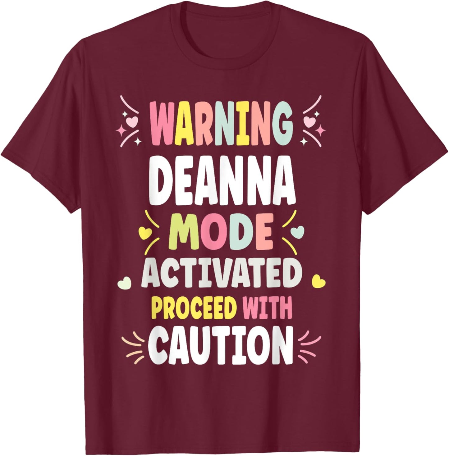 DEANNA Personalized Women's Gift Custom DEANNA T-Shirt - T-Shirt | Maroon