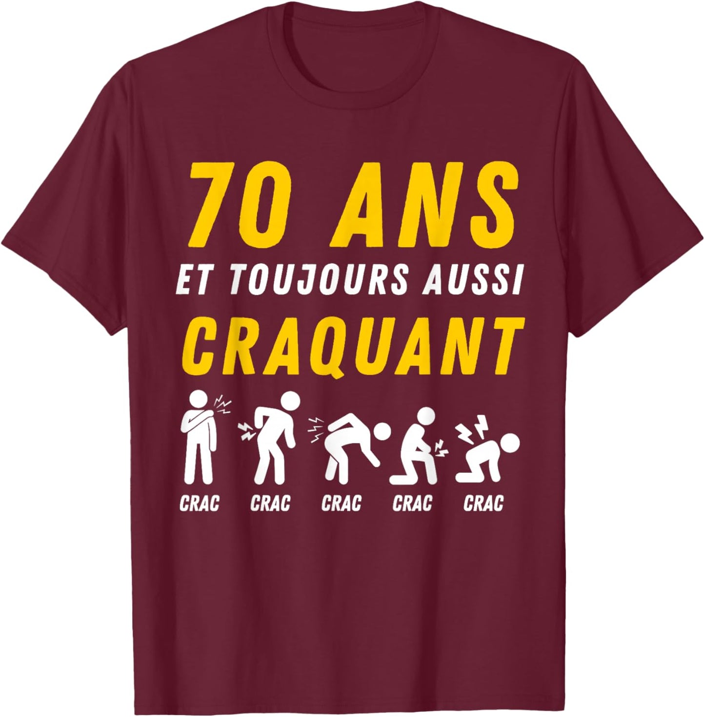 Gift Humour 70th Anniv 1956 Birthday 70 Years Men's T-Shirt - T-Shirt | Maroon