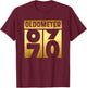 Funny Auto Mechanic Birthday 70th Turning 70 Golden Odometer T-Shirt - T-Shirt | Maroon