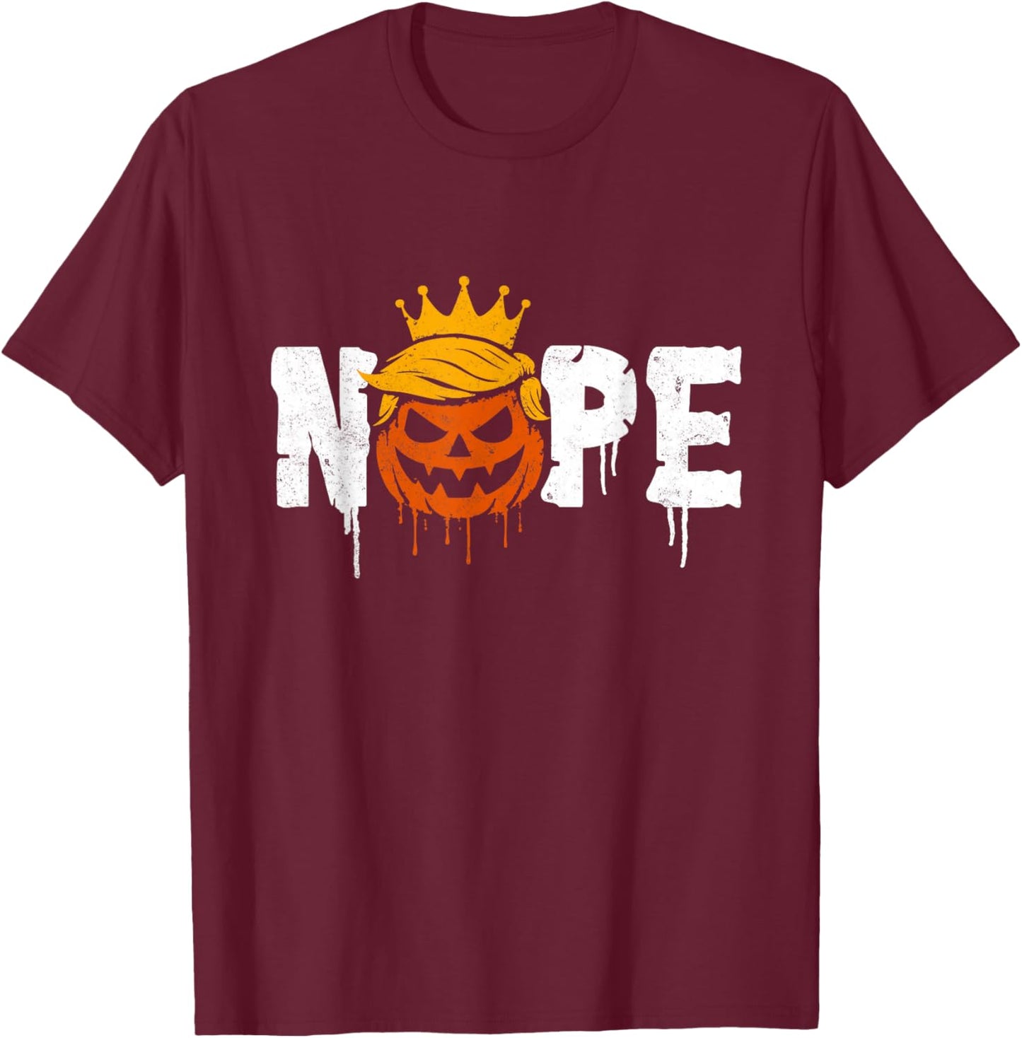 No Kings Halloween T-Shirt - T-Shirt | Maroon