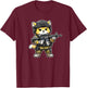 Tactical Tabby Cat Military Animal Veteran Men Women T-Shirt - T-Shirt | Maroon