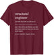 Funny Structural Engineer Definition Engineering Retirement T-Shirt - T-Shirt | Maroon