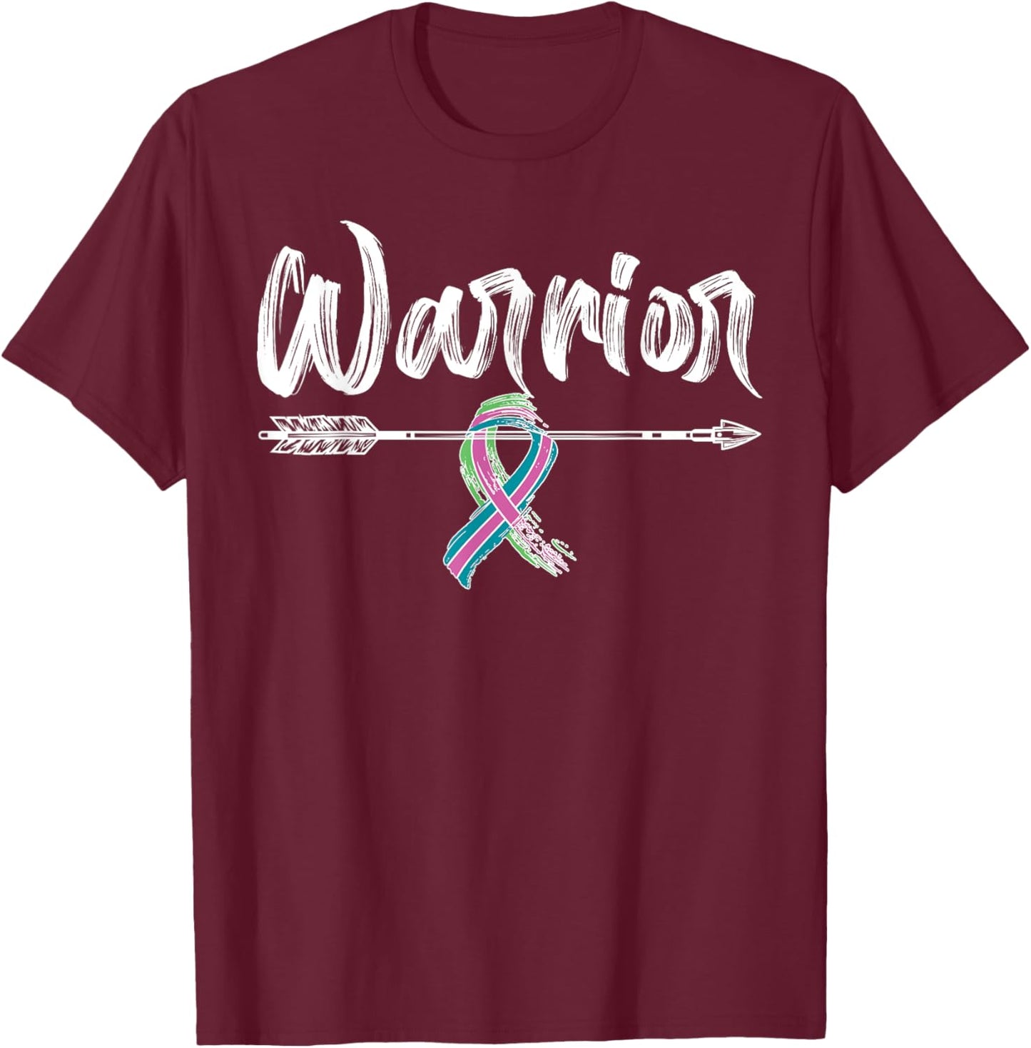 Metastatic Breast Cancer Awareness Month Warrior Survivor T-Shirt - T-Shirt | Maroon