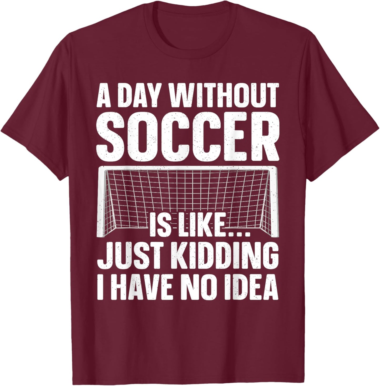 Funny Soccer Design Women Soccer Lover Soccer Player T-Shirt - T-Shirt | Maroon